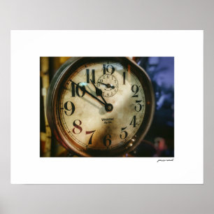 Big Ben Vintage Clock Poster Print