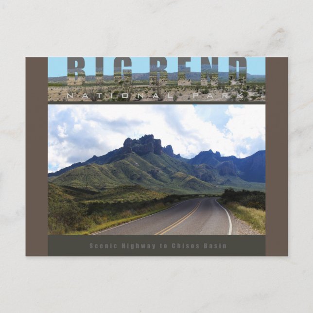 BIG BEND NAT’L PARK-Texas-The Basin- Postcard (Front)