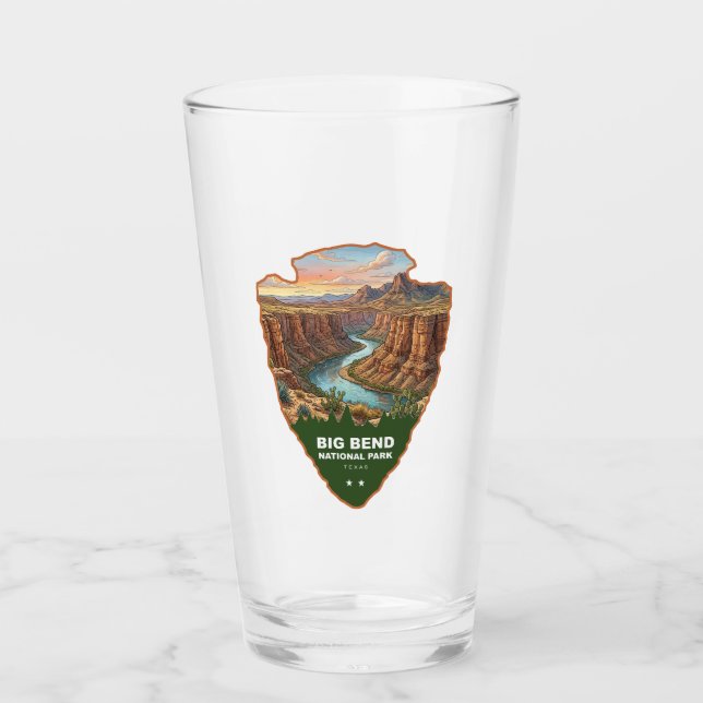 Big Bend National Park Arrowhead Glass (Front)