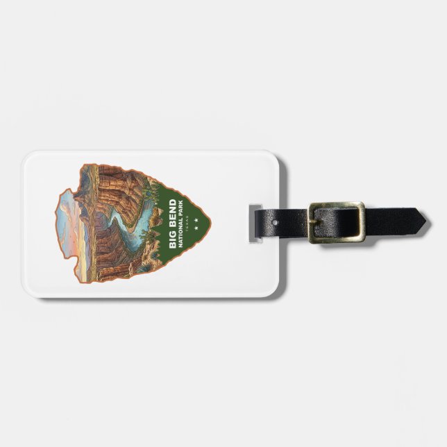 Big Bend National Park Arrowhead Luggage Tag (Front Horizontal)