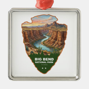 Big Bend National Park Arrowhead Metal Tree Decoration