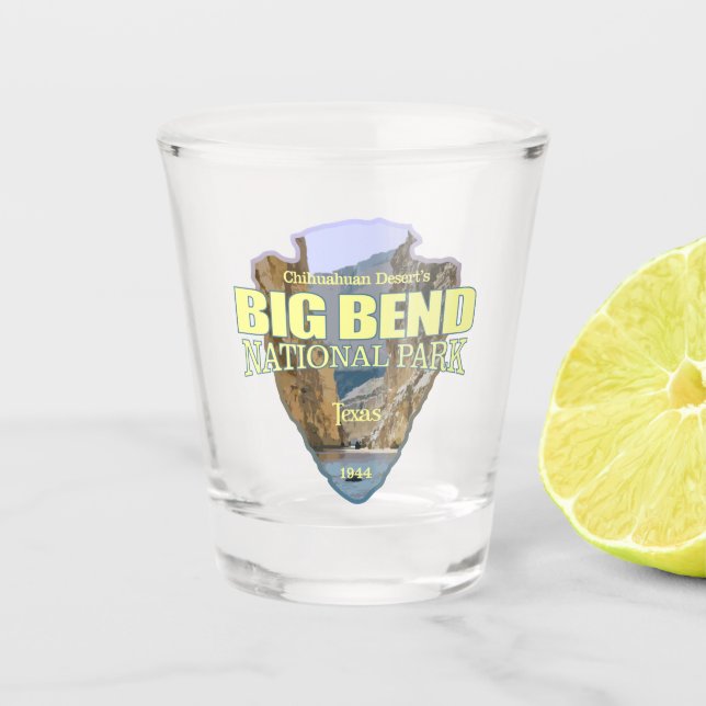 Big Bend National Park (arrowhead) Shot Glass (Front)