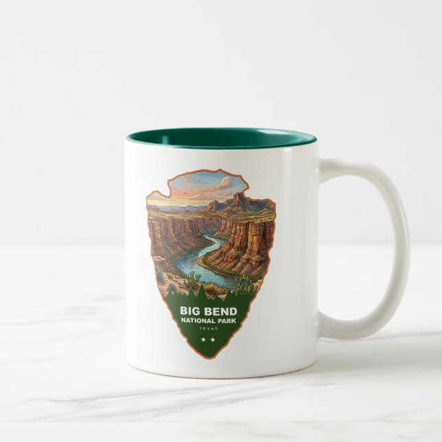 Big Bend National Park Arrowhead Two-Tone Coffee Mug (Right)