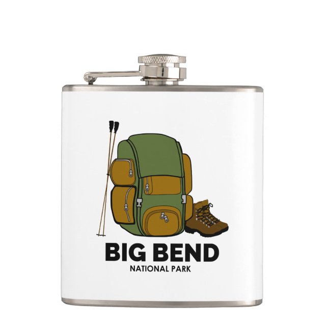 Big Bend National Park Backpack Hip Flask (Front)