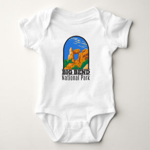 Big Bend National Park Balanced Rock Vintage Baby Bodysuit