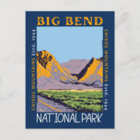  Big Bend National Park Chisos Mountain Distressed
