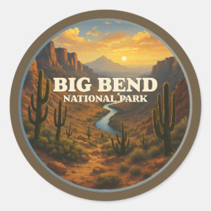 Big Bend National Park Classic Round Sticker