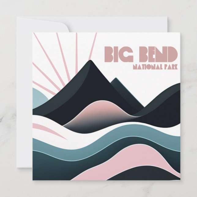 Big Bend National Park Coloured Hills (Front)