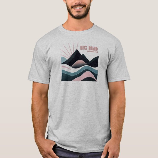 Big Bend National Park Coloured Hills T-Shirt (Front)