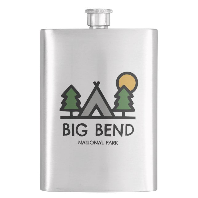 Big Bend National Park Hip Flask (Front)