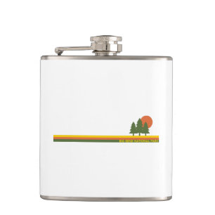 Big Bend National Park Pine Trees Sun Hip Flask