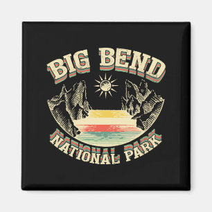 Big Bend National Park Retro Magnet