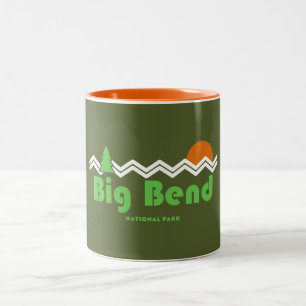 Big Bend National Park Retro Two-Tone Coffee Mug