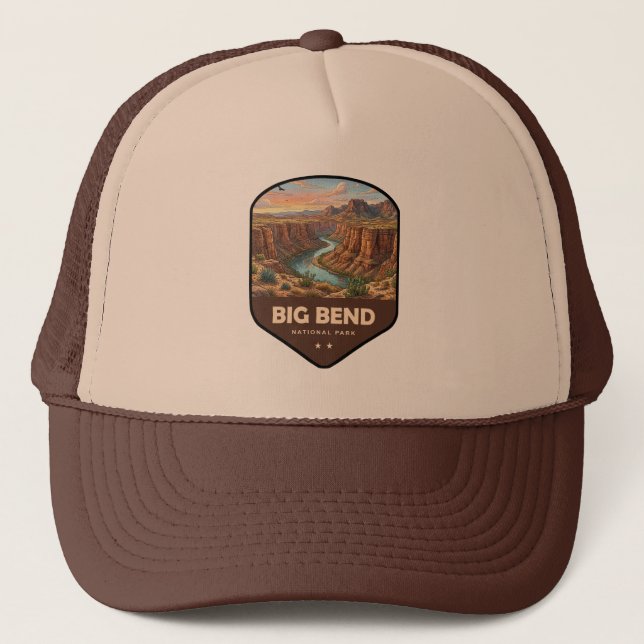 Big Bend National Park Shield Trucker Hat (Front)