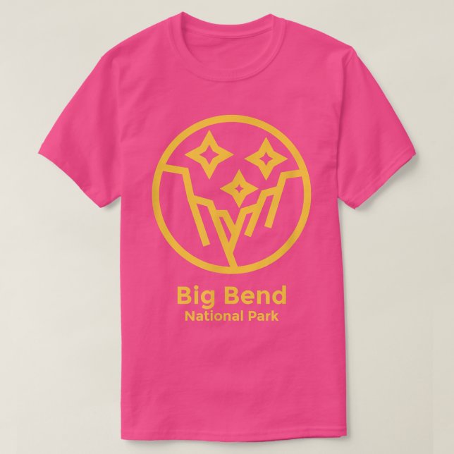 Big Bend National Park Teas Minimalist Retro Graph T-Shirt (Design Front)