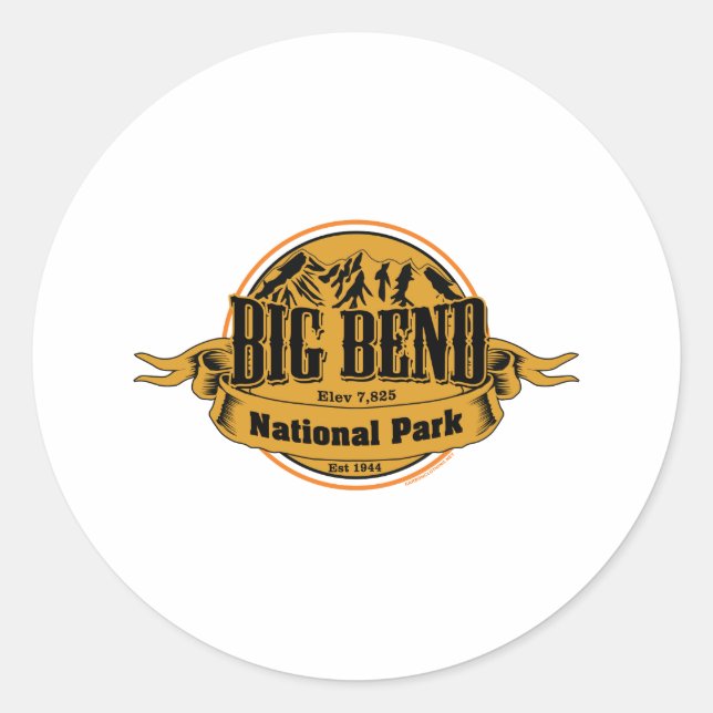 Big Bend National Park, Texas Classic Round Sticker (Front)