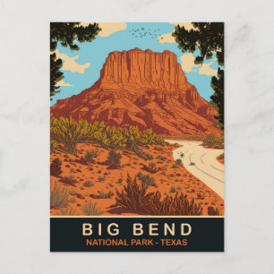 Big Bend, National Park, Texas, Travel  Postcard