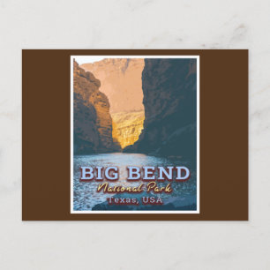 BIG BEND NATIONAL PARK - TEXAS USA POSTCARD