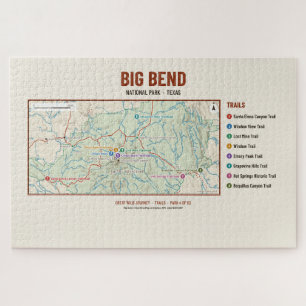 Big Bend National Park Trail Map Puzzle