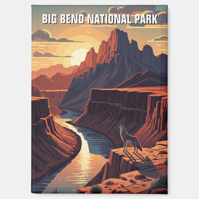 Big Bend National Park Travel Magnet (Front)