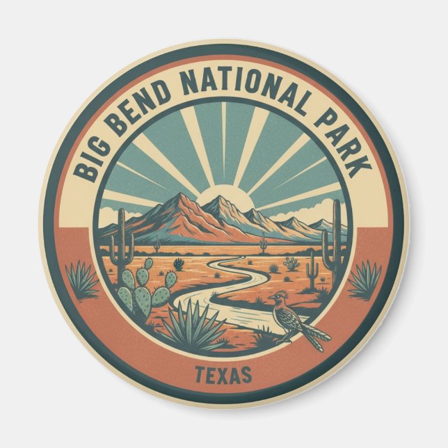 Big Bend National Park Travel Magnet (Front)