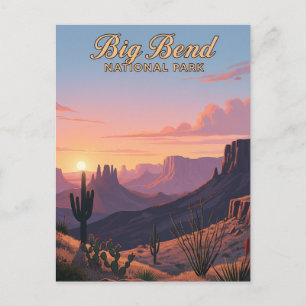 Big Bend National Park Travel Postcard