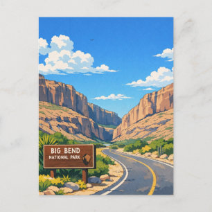 Big Bend National Park Travel Postcard