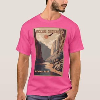 Big Bend National Park Vintage Travel Poster T-Shirt