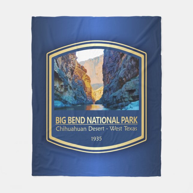 Big Bend NP (PF1) Fleece Blanket (Front)