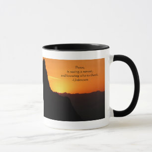 Big Bend Sunset-with Quote Mug