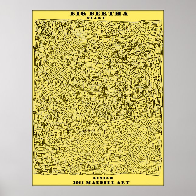 Big Bertha Maze Poster (Front)