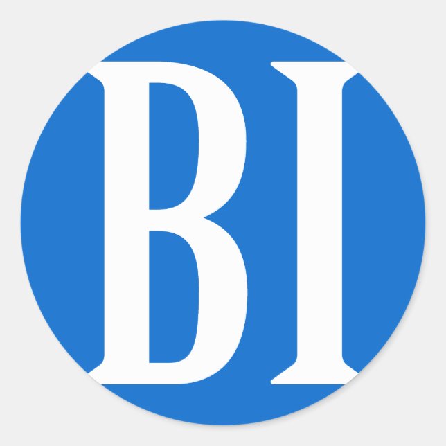 BIG BI CLASSIC ROUND STICKER (Front)