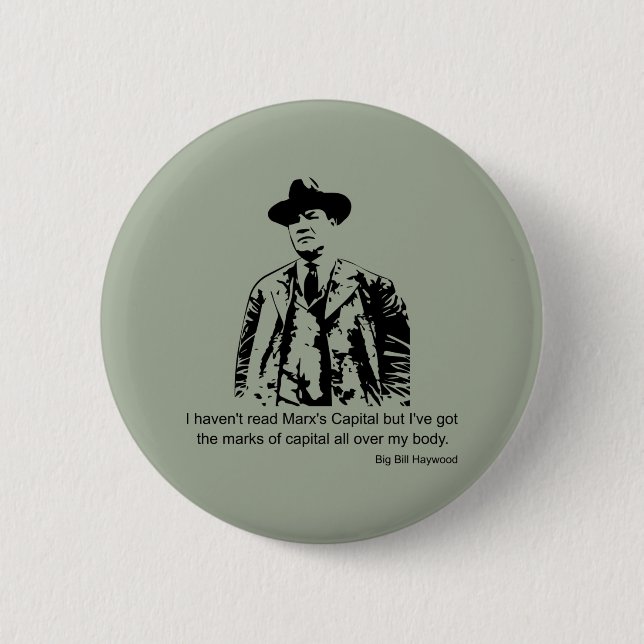 Big Bill Haywood Quote 6 Cm Round Badge (Front)