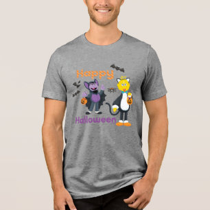 Big Bird and Count Happy Halloween Tri-Blend Shirt