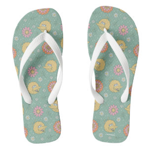 Big Bird   Good Vibes Floral Pattern Jandals
