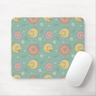 Big Bird   Good Vibes Floral Pattern Mouse Pad