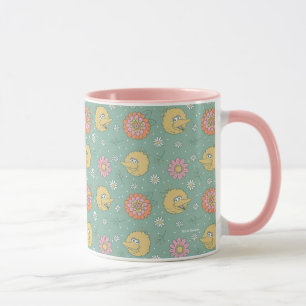 Big Bird   Good Vibes Floral Pattern Mug