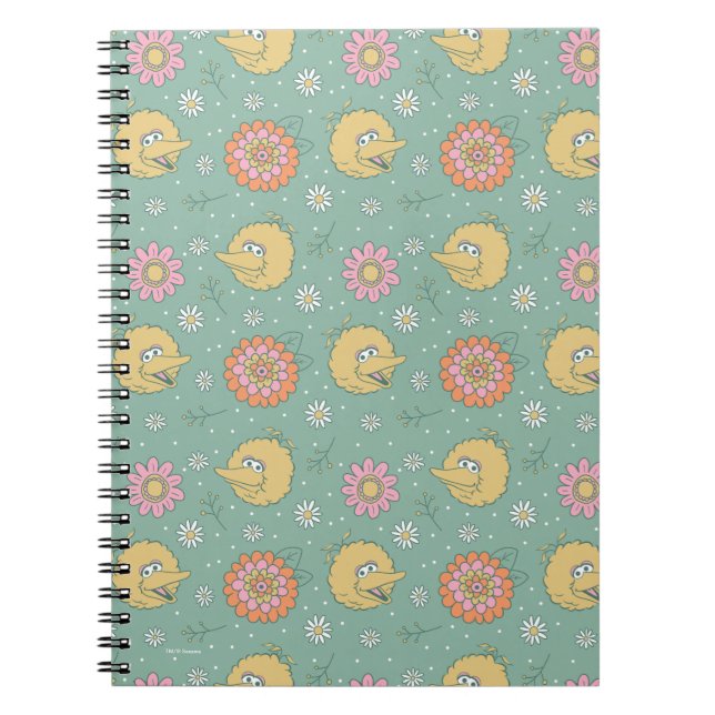 Big Bird | Good Vibes Floral Pattern Notebook (Front)