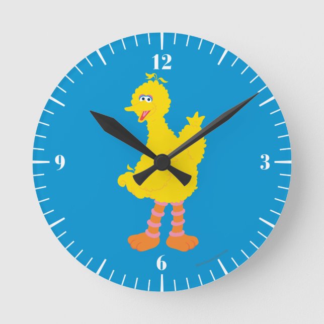 Big Bird Graphic Round Clock (Front)