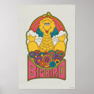 Big Bird Psychedelic Poster