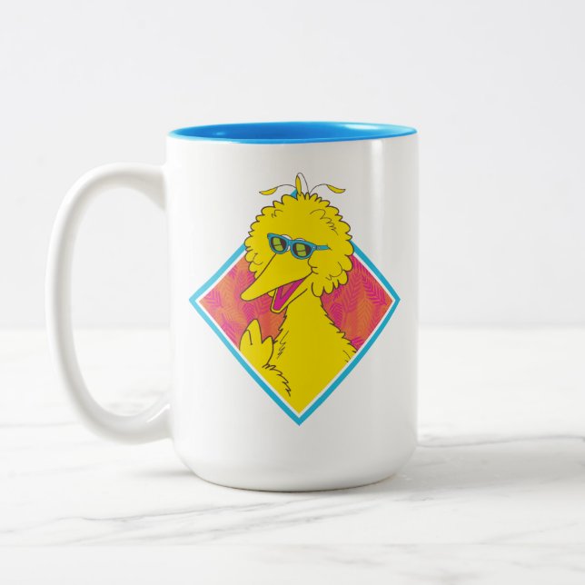 Big Bird | Tropical Badge Two-Tone Coffee Mug (Left)