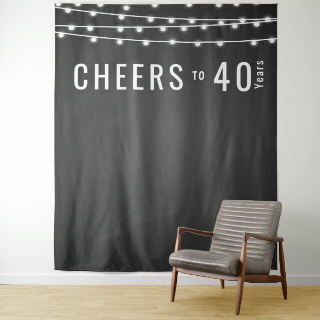 BIG BIRTHDAY  backdrop, photo prop, custom Tapestry (In Situ)