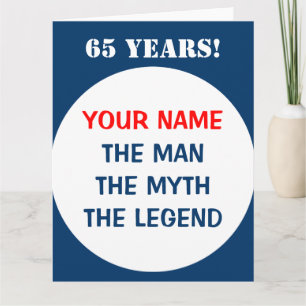 Big Birthday card for men Extra large size