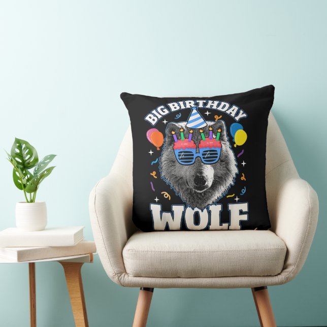 Big Birthday Wolf for Wolves Cushion (Chair)