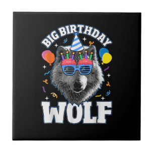 Big Birthday Wolf for Wolves Tile