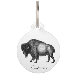 Big Bison Buffalo Thunder_Cove Pet Tag