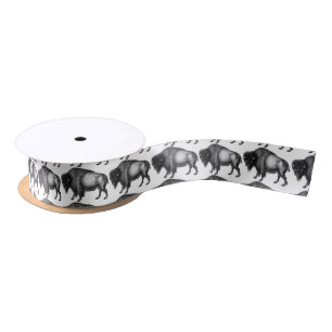 Big Bison Buffalo Thunder_Cove  Satin Ribbon