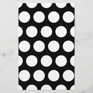 Big Black and White Polka Dots