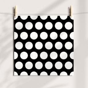 Big Black and White Polka Dots Poster