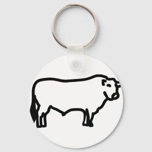 big black angus key ring